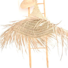 Load image into Gallery viewer, Moroccan Rattan Palm Light || Cone  Fringe Suspension Light  Shade