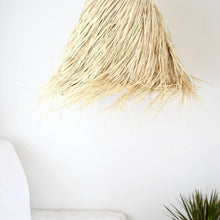 Load image into Gallery viewer, Moroccan Raffia Palm fibre light || Woven Natural Rattan light || Boho Lights