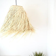Load image into Gallery viewer, Moroccan Raffia Palm fibre light || Woven Natural Rattan light || Boho Lights