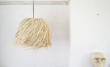 Load image into Gallery viewer, Moroccan Raffia Palm fibre light || Woven Natural Rattan Dome light || Boho Lights
