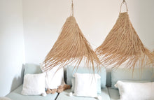 Load image into Gallery viewer, Moroccan rattan palm light suspension cone x 2