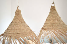 Load image into Gallery viewer, Moroccan rattan palm light suspension cone x 2
