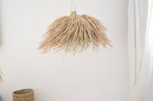 Load image into Gallery viewer, Moroccan rattan shaggy palm light hand made suspension lamp