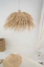 Load image into Gallery viewer, Moroccan rattan shaggy palm light hand made suspension lamp