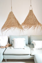 Load image into Gallery viewer, Moroccan rattan palm light suspension cone x 2