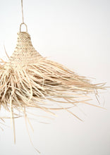 Load image into Gallery viewer, Moroccan rattan palm light fringe suspension lamp