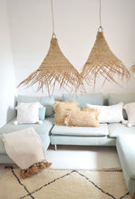 Load image into Gallery viewer, Moroccan rattan palm light suspension cone x 2